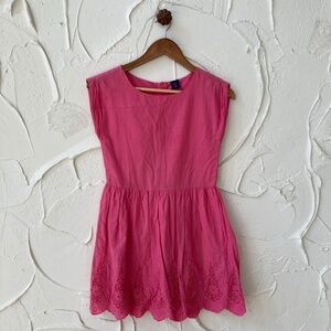 GAP Kids Pink Embroidered Lace Dress - 10